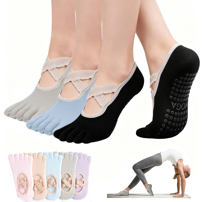Pilates Yoga Origin - Женские нескользящие носки для пилатеса с