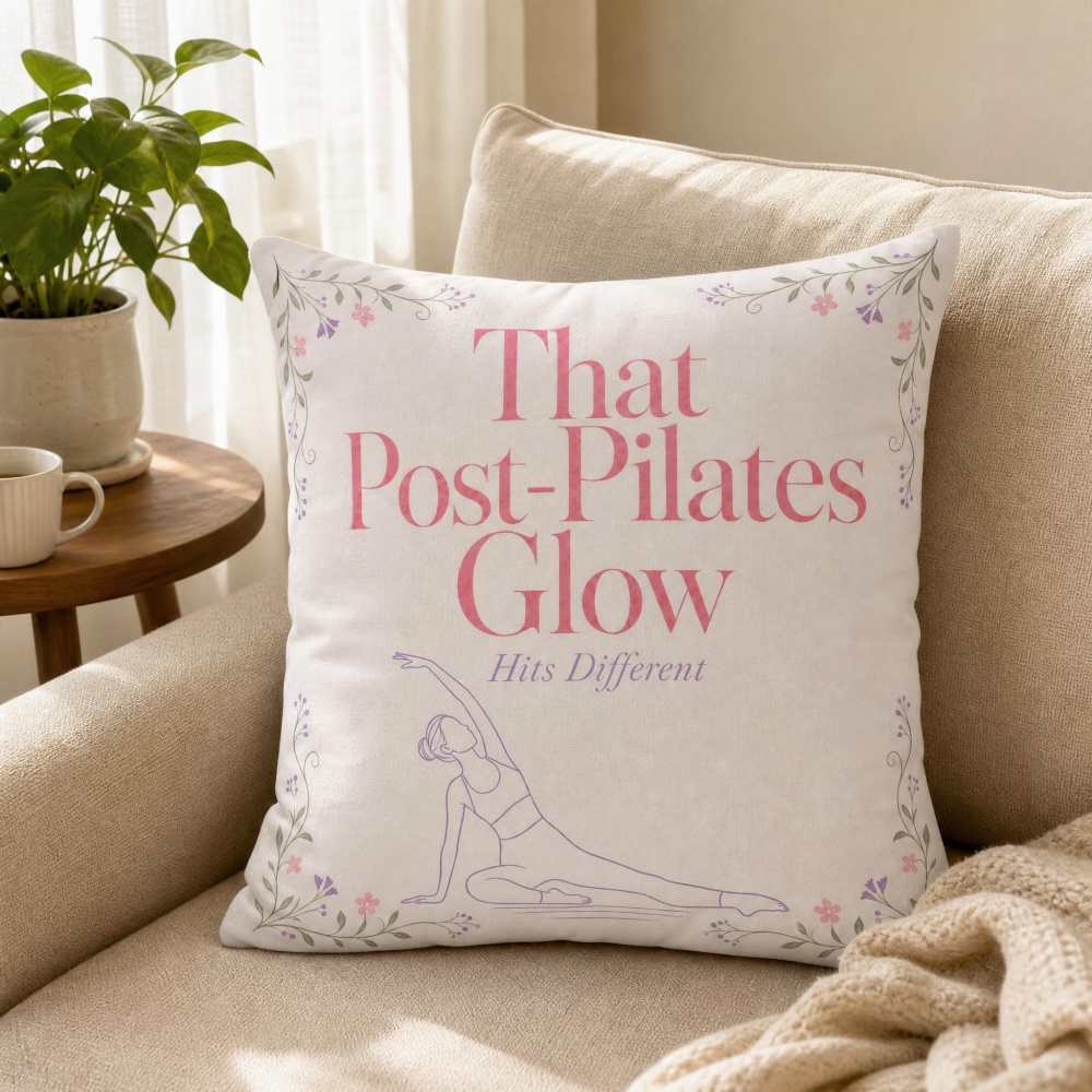 Мягкая декоративная подушка с  – обзор и цена Pilates Yoga Quotes